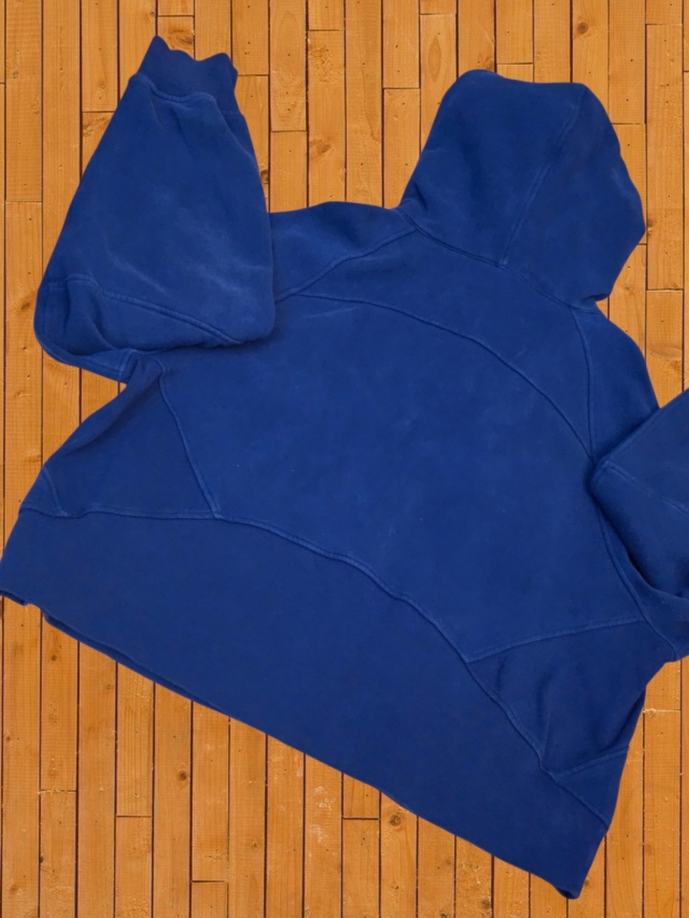 Lululemon Scuba Full Zip Hoodie Blue Oversized Thumbhole Heavyweight Sweatshirt - Picture 12 of 13